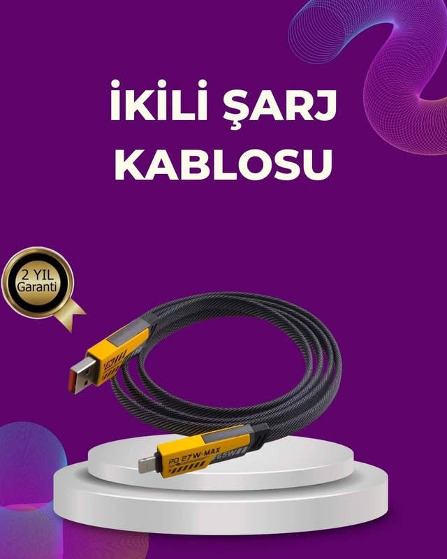 Ers Dayanıklı 4 Ü 1 Arada Çok Fonksiyonlu Hızlı Şarj Veri Kablosu