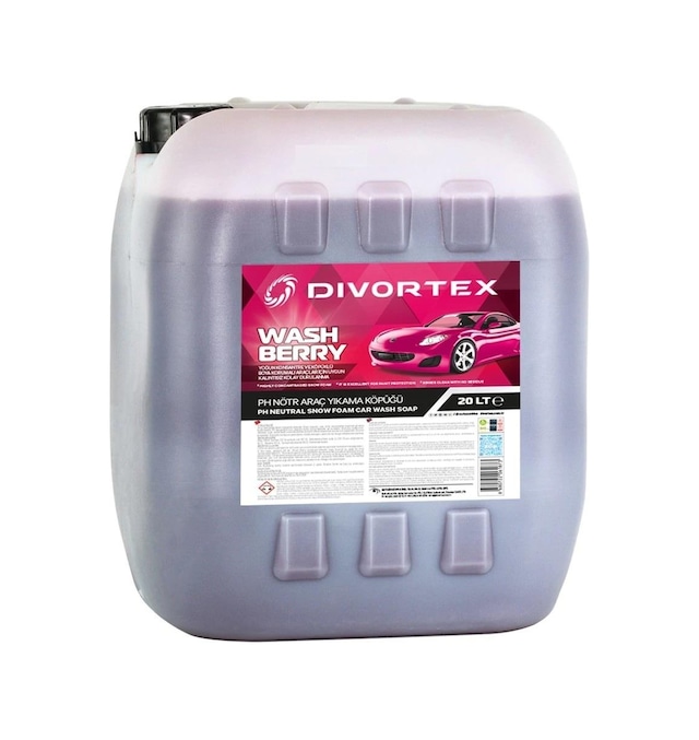 Divortex Washberry Ph Nötr Oto Şampuanı 20 Litre