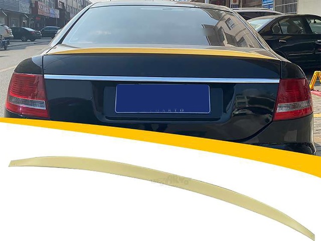 Audi A6 C6 Bagaj Üstü Spoiler Parlak Siyah Spoyler Plastik İthal 2005-2011