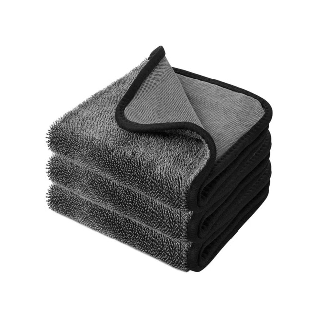 Newmix Premium 600 Gsm Çift Taraflı Twisted Bez Siyah