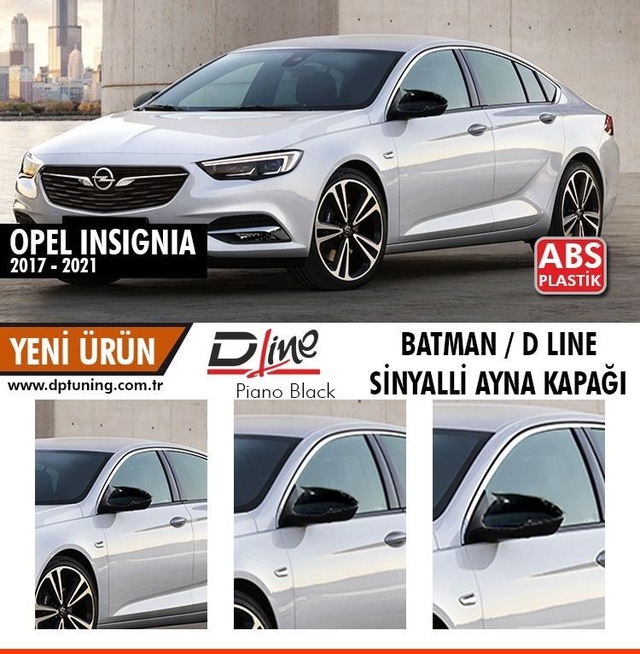 Opel İnsigna B Batman Yarasa Ayna Kapağı Piano Black / 2017 - 2021