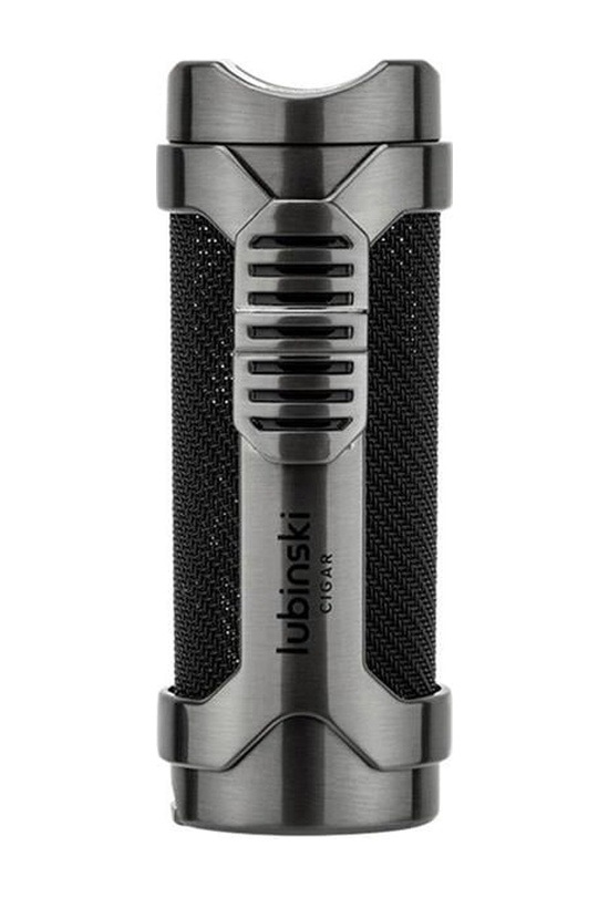 Lubinski Cigar Sehpa Kapaklı Delicili Tek Torch Puro Çakmağı Gunmetal Lb-165