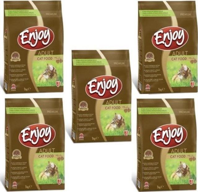 Enjoy Tavuk Etli Yetişkin Kedi Maması 5 x 1 KG