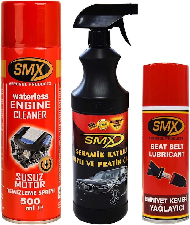 SMX Susuz Motor Temizleme Spreyi / Emniyet Kemeri Yağlayıcı / Ser
