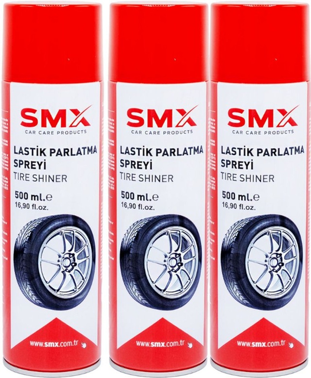 Lastik Parlatma Spreyi 500 Ml/ 3 Adet