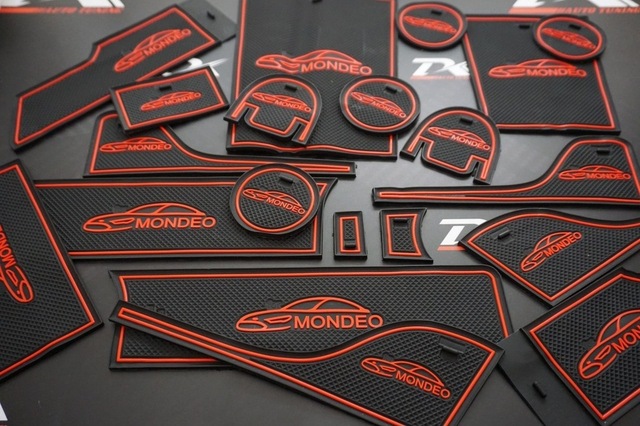 Ford Mondeo 2013 - 2016 Araç Içi Silikon Kaymaz Ped Kaplama Seti (547229126)