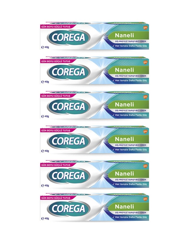 Süper Protez Yapıştırıcı Naneli Krem 40 Gr 6 Adet