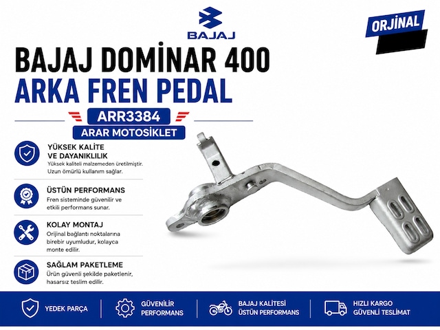 Bajaj Dominar 400 Arka Fren Pedal arr3384