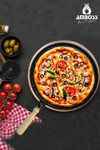 Amboss Vento Döküm 36 cm Pizza Gözleme Tavası