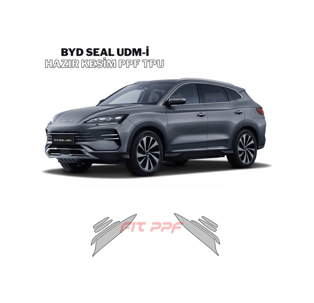 Byd Seal U Dm-i Hazır Kesim, 210 Mikron Premium Tpu Ppf Film Şeffaf Boya Koruma-ön Farlar