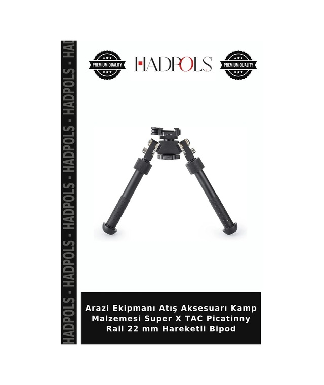 Arazi Ekipmanı Atış Aksesuarı Kamp Malzemesi Super X Tac Picatinny Rail 22 Mm Hareketli Bipod