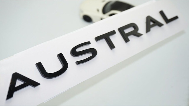 Austral Siyah Abs 3m Bagaj Yazı Logo Renault İle Uyumlu