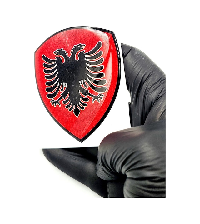 Damla Sticker Arnavutluk Bayrağı Arma Sticker Damla 1 Adet