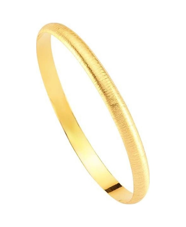 Bilezikhane- Hediyelik Bilezik 4,50 Gram Simli Model 14 Ayar Altın