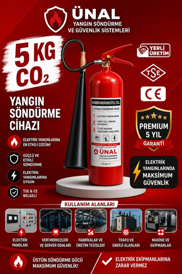 5 Kg Araç Yangın Tüpü Kkt Abc Oto Muayene Yangın Söndürücü Ev Ofis