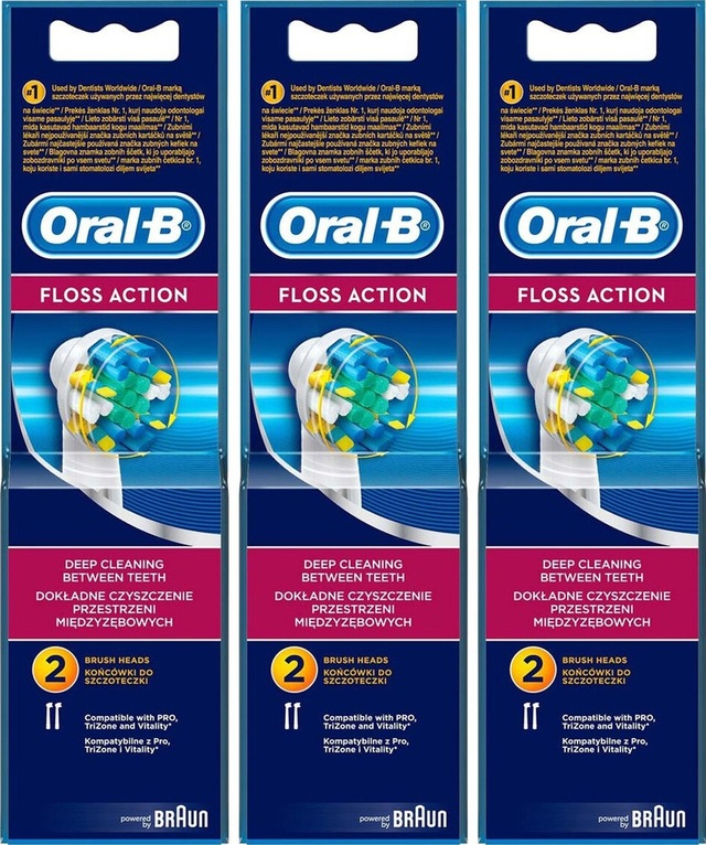 Oral-B Diş Fırçası Yedek Başlığı Floss Action 3 x 2'li
