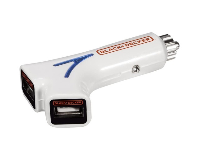Black&Decker Pıusb2Be 3.1 Amper Çift Çıkışlı Usb Araç Şarj Cihazı