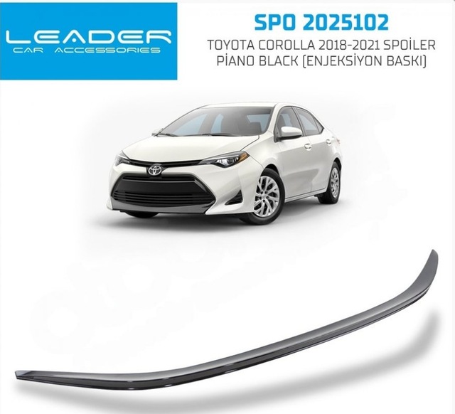 Spoiler Parlak Siyah Corolla 2018 2021 2025102 Sunplex