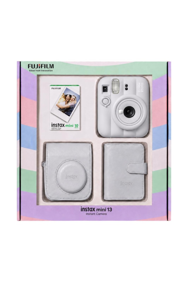 Instax Mini 13 Şipşak Fotoğraf Makinesi + Çanta + Albüm + 10'lu Film Bundle Box
