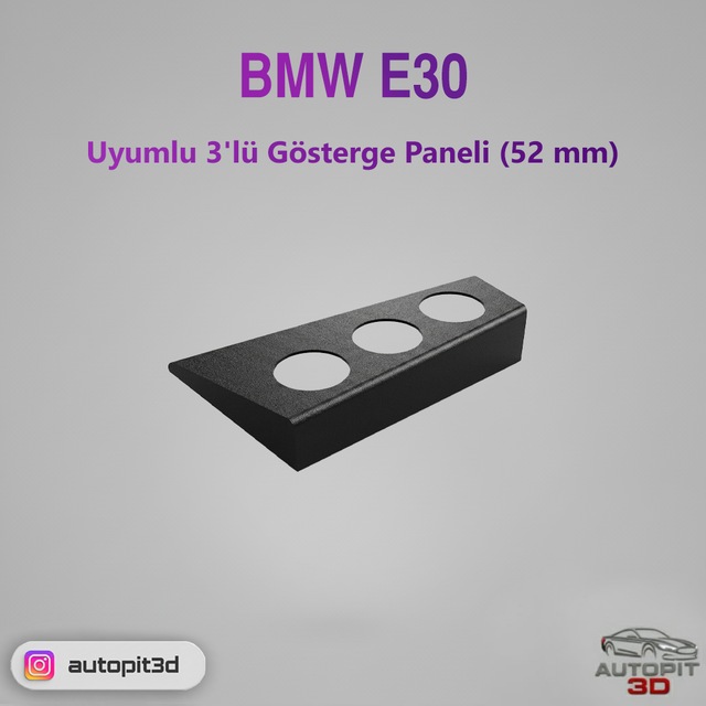 Bmw E30 Uyumlu 3'lü Gösterge Paneli 52 Mm