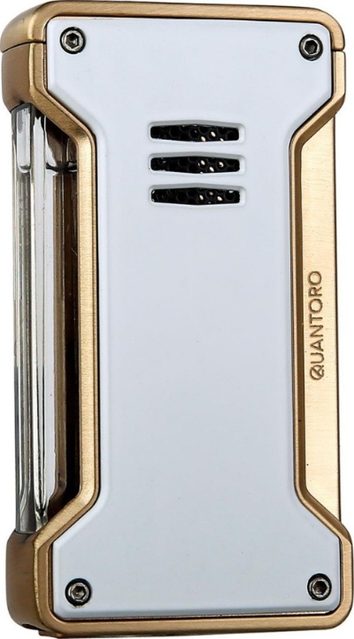 Quantoro Tek Torch Pürmüz Beyaz-gold Metal Puro Çakmağı - Trz1019