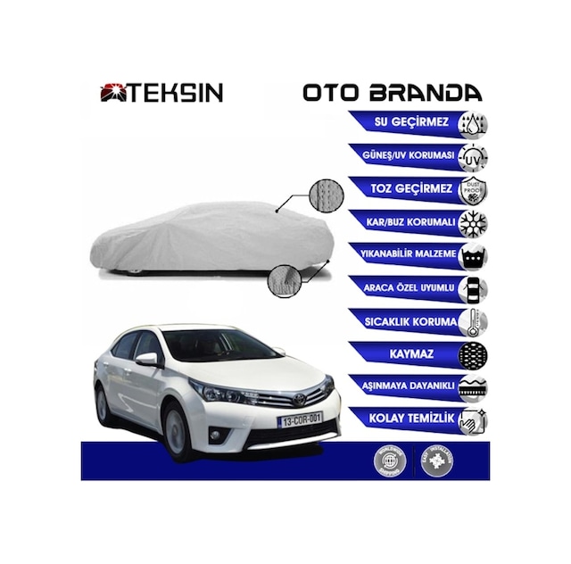 Toyota Uyumlu Corolla 2013-2019 Oto Branda (516535078)