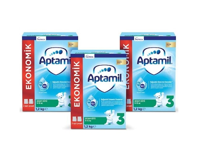 Aptamil 3 Çocuk Devam Sütü 1200 G 3 Adet