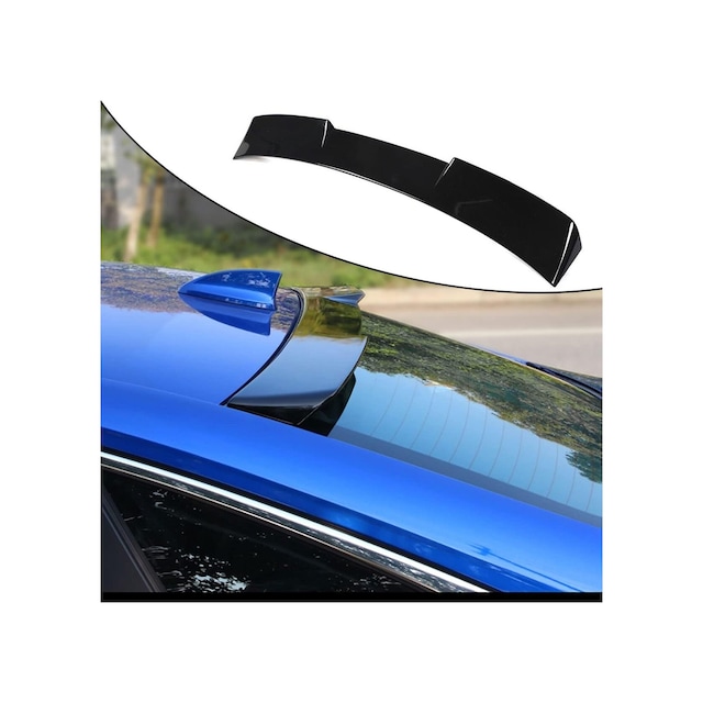Honda Civic Fe1 2022+ Uyumlu Cam Üstü Rs Spoiler Pianoblack İthal Abs Plastik Parlak Siyah