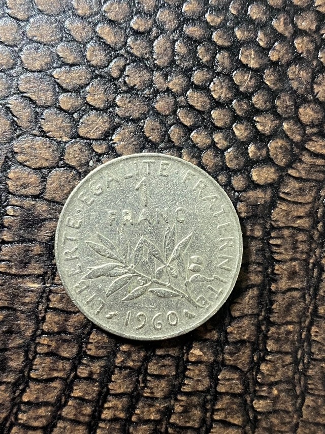 Fransa 1 Fransız Frank'ı 1960 1 Franc Republique Franchaise