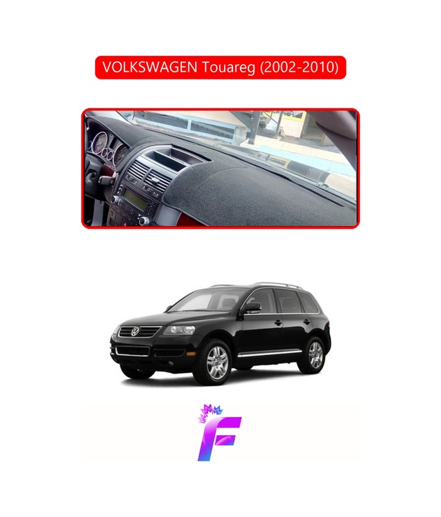 Volkswagen Touareg 2002-2010 Uyumlu Torpido Örtüsü Yansıma Önleyici Hızlı Ve Kolay Montaj L15 Kırmızı