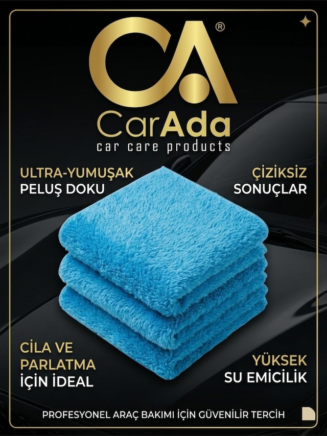 3 Adet Pasta-cila Uygulama Ve Silme Mikrofiber Bez 40x40 Cm