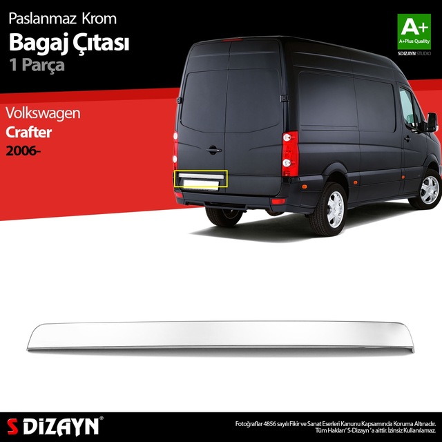 S-Dizayn Vw Crafter Krom Bagaj Çıtası 2006 Üzeri N11.1170