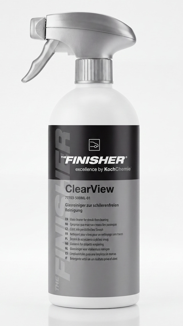 Finisher Clear View İz Bırakmayan Premium Cam Temizleyici Ve Lekesiz Parlatıcı 500ml