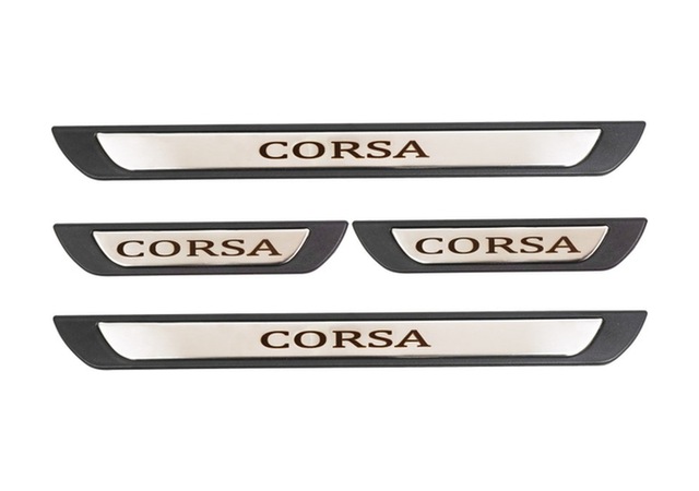 Opel Corsa Uyumlu Kapı Eşiği Krom Abs 4 Parça