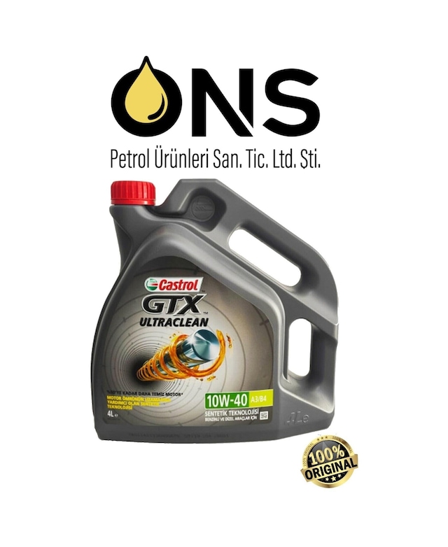 Castrol Gtx Ultraclean 10W40 A3/B4 4Lt 7694118658424