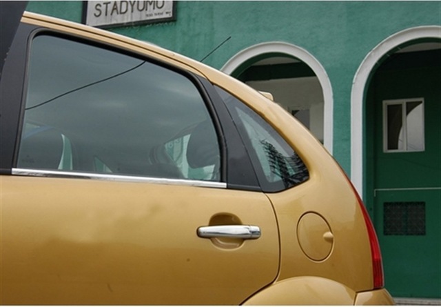 Markadan Citroen C3 Krom Cam Çıtası 2002-2009 4 Parça Paslanmaz Ç