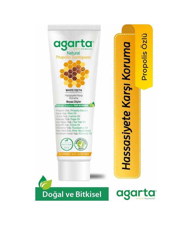 Doğal Propolisli Florürsüz Diş Macunu 100 Ml