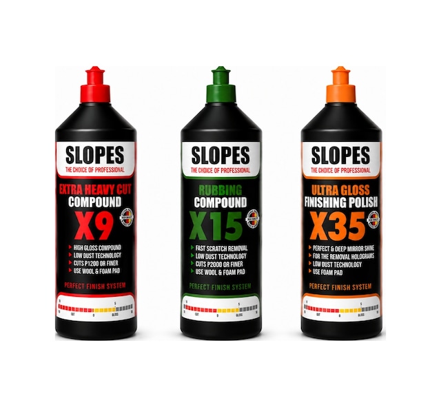 Slopes X9 Extra Kalın X15 İnce Pasta X35 Hare Giderici Seti 1 Lt