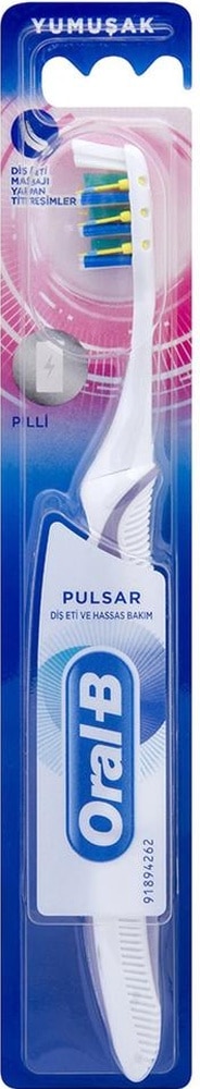 Oral-B Pulsar Diş Eti ve Hassas Bakim Yumuşak Pilli Diş Fırçası