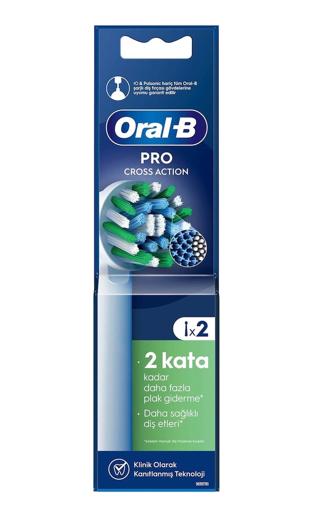 Oral-b Diş Fırçası Yedek Başlığı Cross Action 2 Adet - 8 Adet Tarı