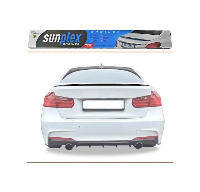 Bmw 3 Serisi F30 Piano Black Spoiler 2012-2018 Arası Sunplex