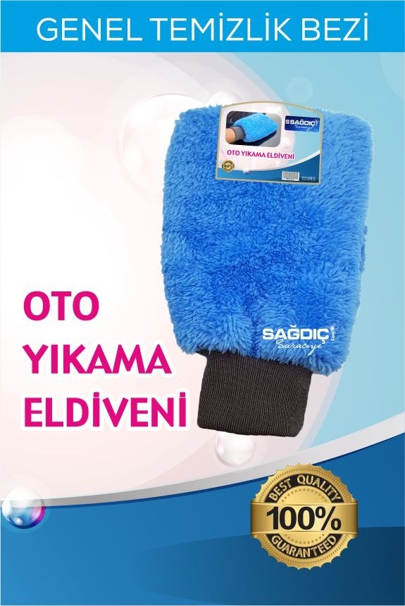 Sağdıç Saraciye Mikrofiber Oto Araç Yıkama Eldiveni otobez001