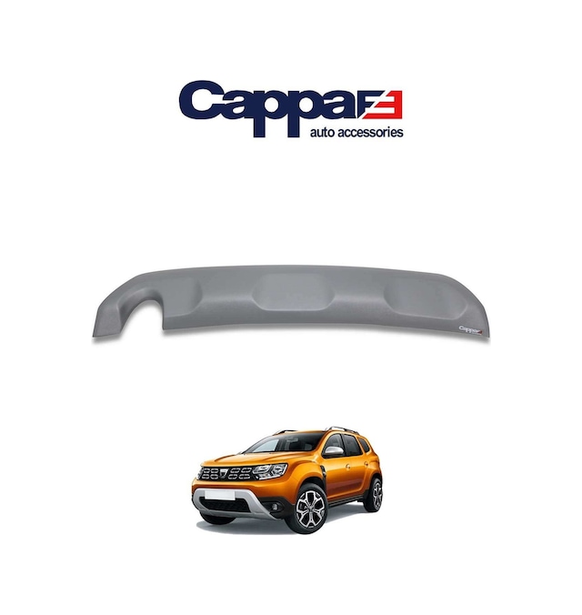 Cappafe Dacia Duster Arka Koruma Difüzör Mat Gri 2018 Ve Üzeri