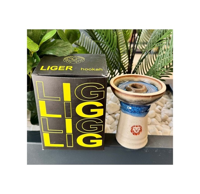 Liger Phunnel Tek Delikli Lüle / Mavi Kahve