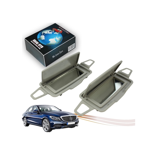 Mercedes C W205 2014-... İçin Sol & Sağ Güneşlik Ayna Seti