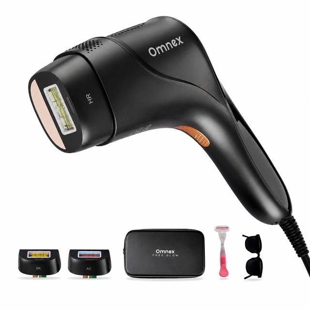 Omnex EliteGlow IPL Lazer Epilasyon Cihazı Buz Başlıklı 10 Kademe Enerji Sınırsız Atım
