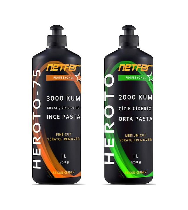 Netfer 2'li İnce Orta Pasta Set - 2x1 L