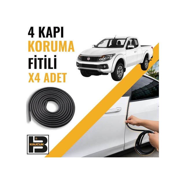 Fiat Fullback Kapı Koruma Fitili-4 Kapı-siyah-bm2557
