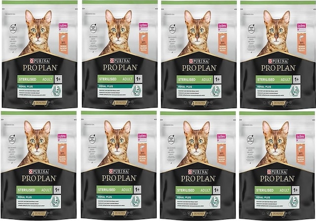 Proplan Sterilised Somon Kısır Kedi Maması 400 Gr 8 Adet