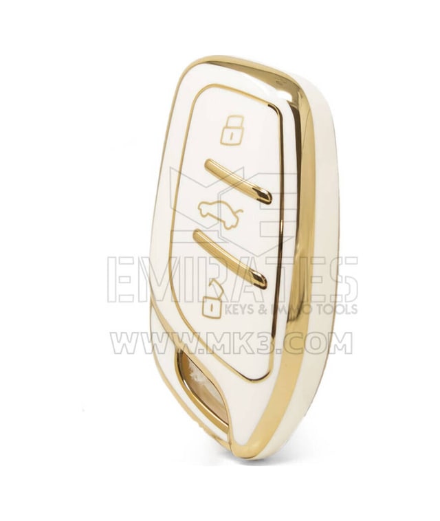 Lüx Mg Hs Gt Zs Ev Zx Mg5 Mg6 Roewe Rx3 Rx5 I5 Erx5 I6 I5 Nano Anahtar Kılıfı Beyaz Gold Renk